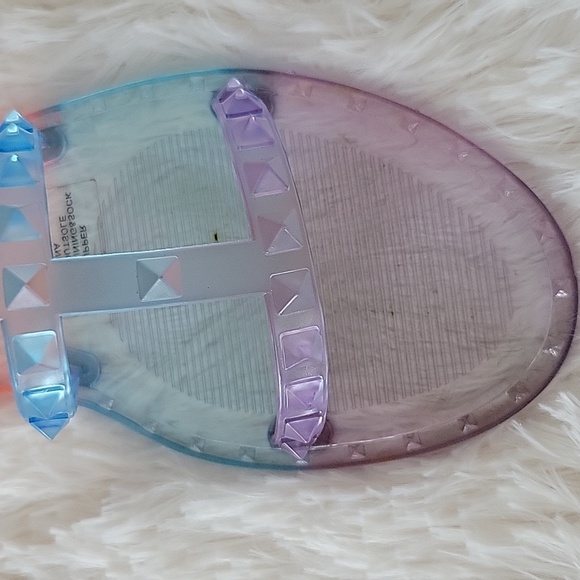 Steve Madden Multi-color Jelly Sandals Girls Size 4 Youth - Picture 5 of 7